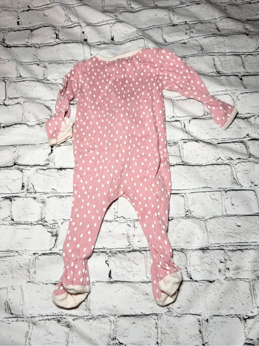 Cloud island. Pink footsie pajamas. Size 3-6 months